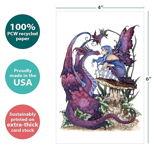 Miniatura 4 de Tree-Free Greetings - Tarjetas para todas las ocasiones - Diseños artísticos - 12 tarjetas de felicitación + sobres blancos - Hecho en Estados