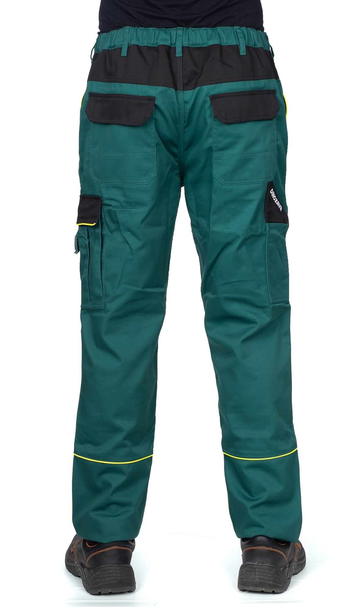 DINOZAVR Fortum Pantalones de Trabajo Estilo Cargo para Hombre - Resistentes, con Bolsillos multifuncionales y Rodilleras y Franjas Reflectantes