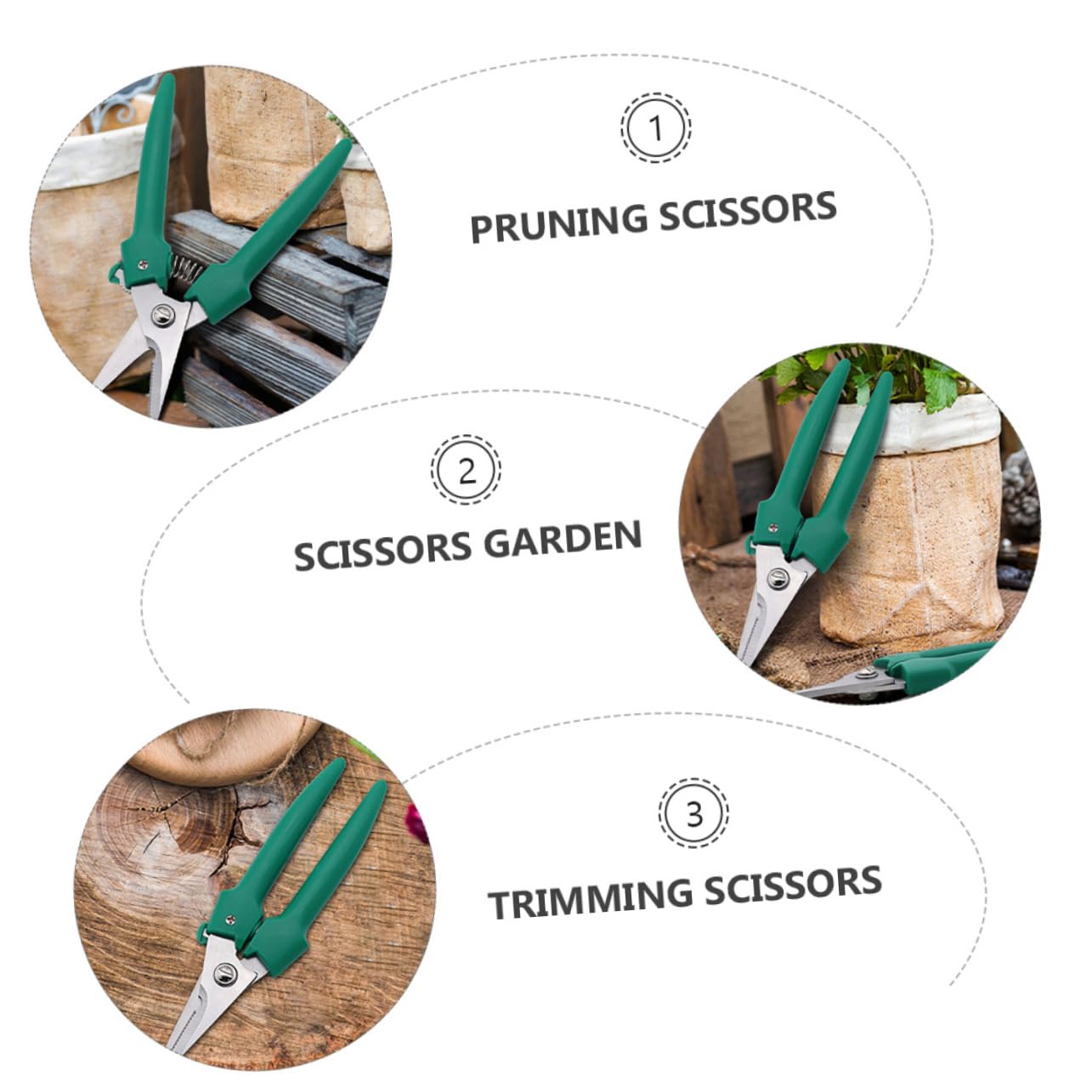 ifundom 3stücke Gartenschneider Professionelle Pflanzenschneider Für Präzises Trimmen Von Und Pflanzen Rostfrei Ergonomischer Griff Für Gartenarbeiten Und