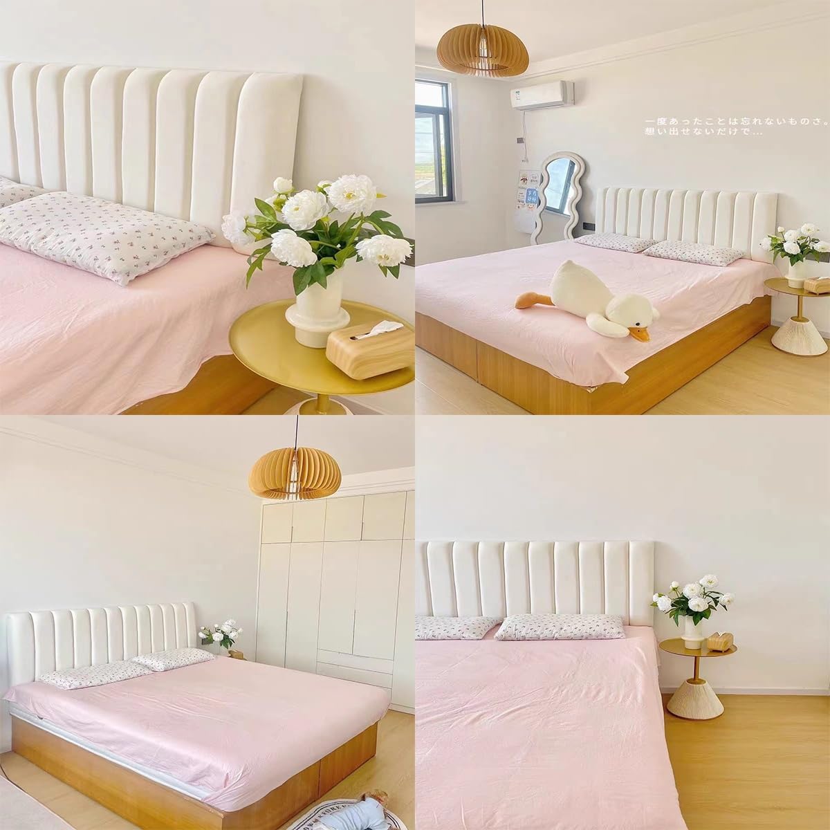 Headboard Covers/Slipcover For Single/King/Double Bed Headboard Slipcover Thickening Velvet 120/150/180cm White Light Grey Pink Stretch Furniture Protective Dustproof Cover ( Color : Khaki , Size : 15