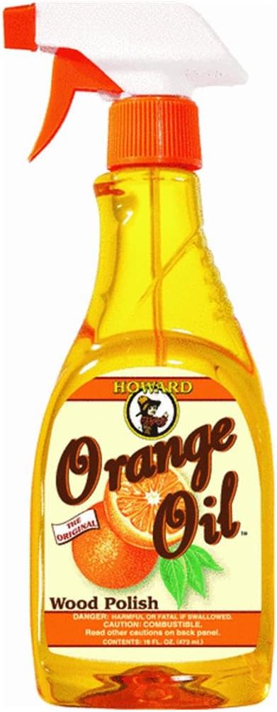 Howard ORS016 Orange Oil Wood Polish - 16 oz - 3 Pack Bundle