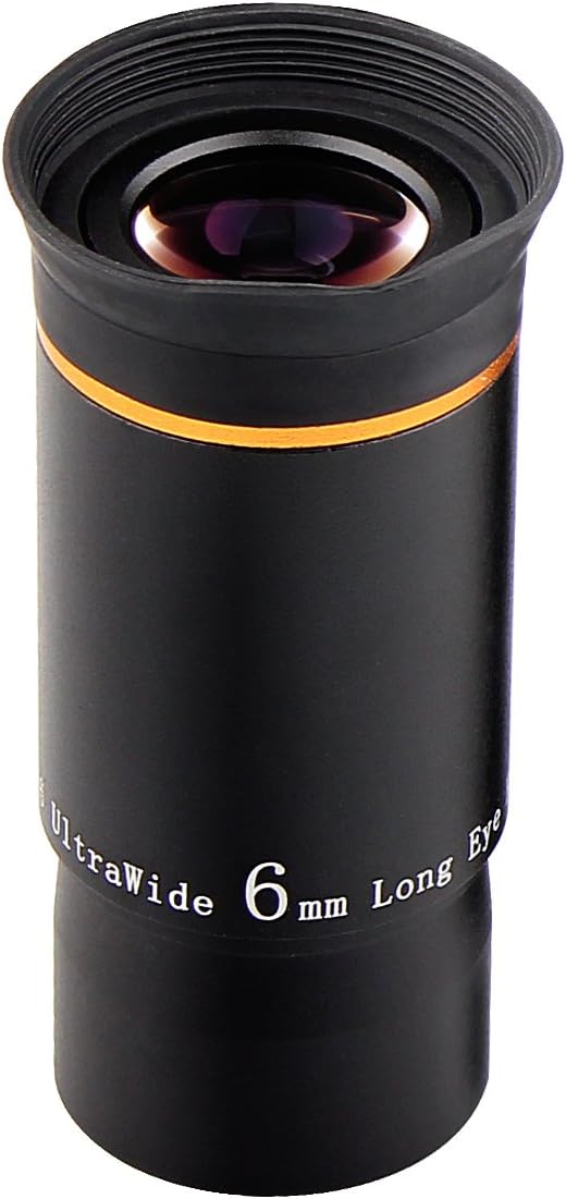 SVBONY Telescope Eyepiece Fully Mutil Coated 1.25" Telescope Accessories Set 66 Degree Ultra Wide Angle HD 6mm for Astronomy Telescope