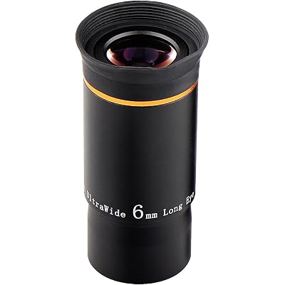 SVBONY Telescope Eyepiece Fully Mutil Coated 1.25 inches Telescope Accessories Set 66 Degree Ultra Wide Angle HD 6mm for Astronomy Telescope