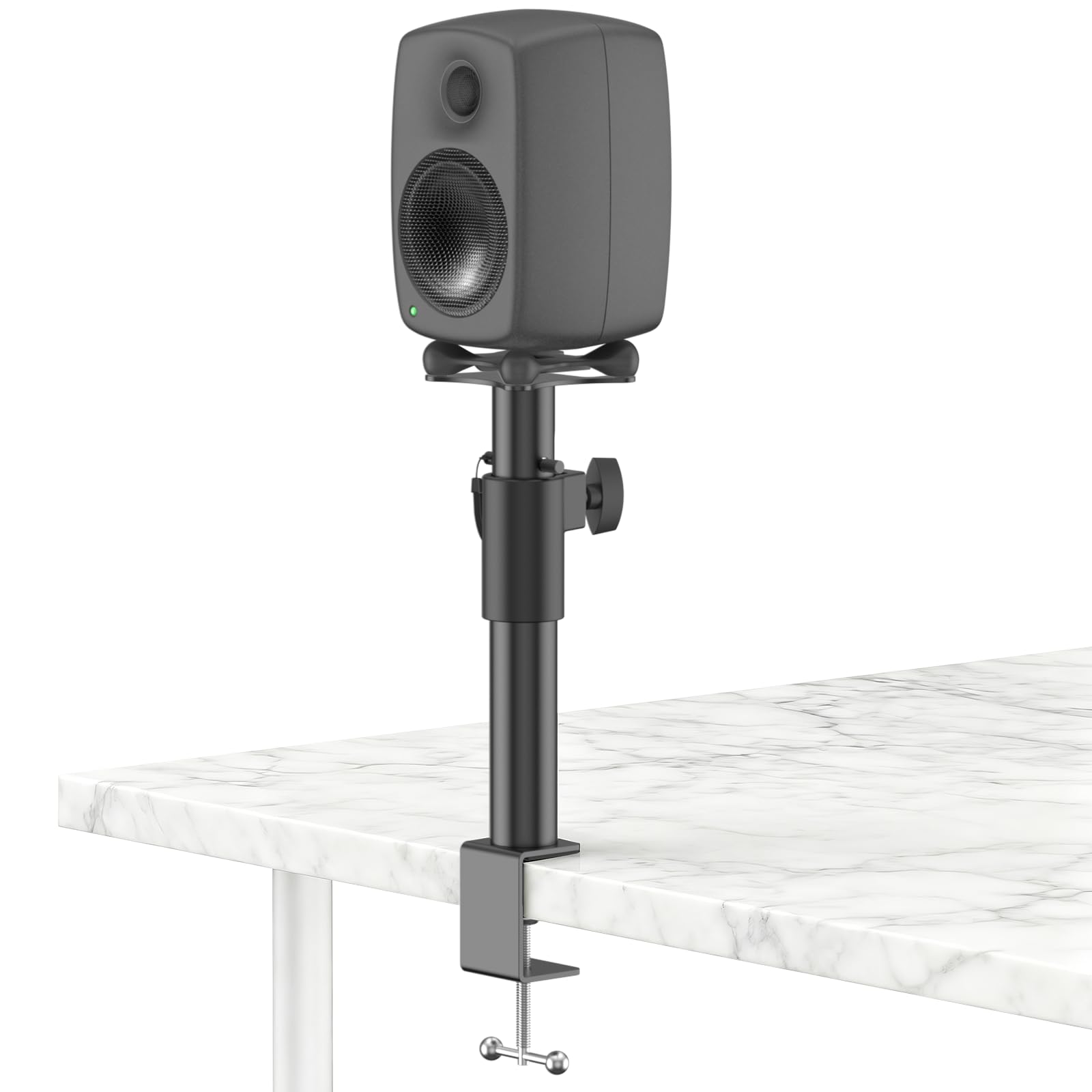 GENELEC 8020DPM ペア　CLPスタンド、ケーブルおまけ Amazon.com: Height Adjustable Clamp-On Desktop Speaker Stands for