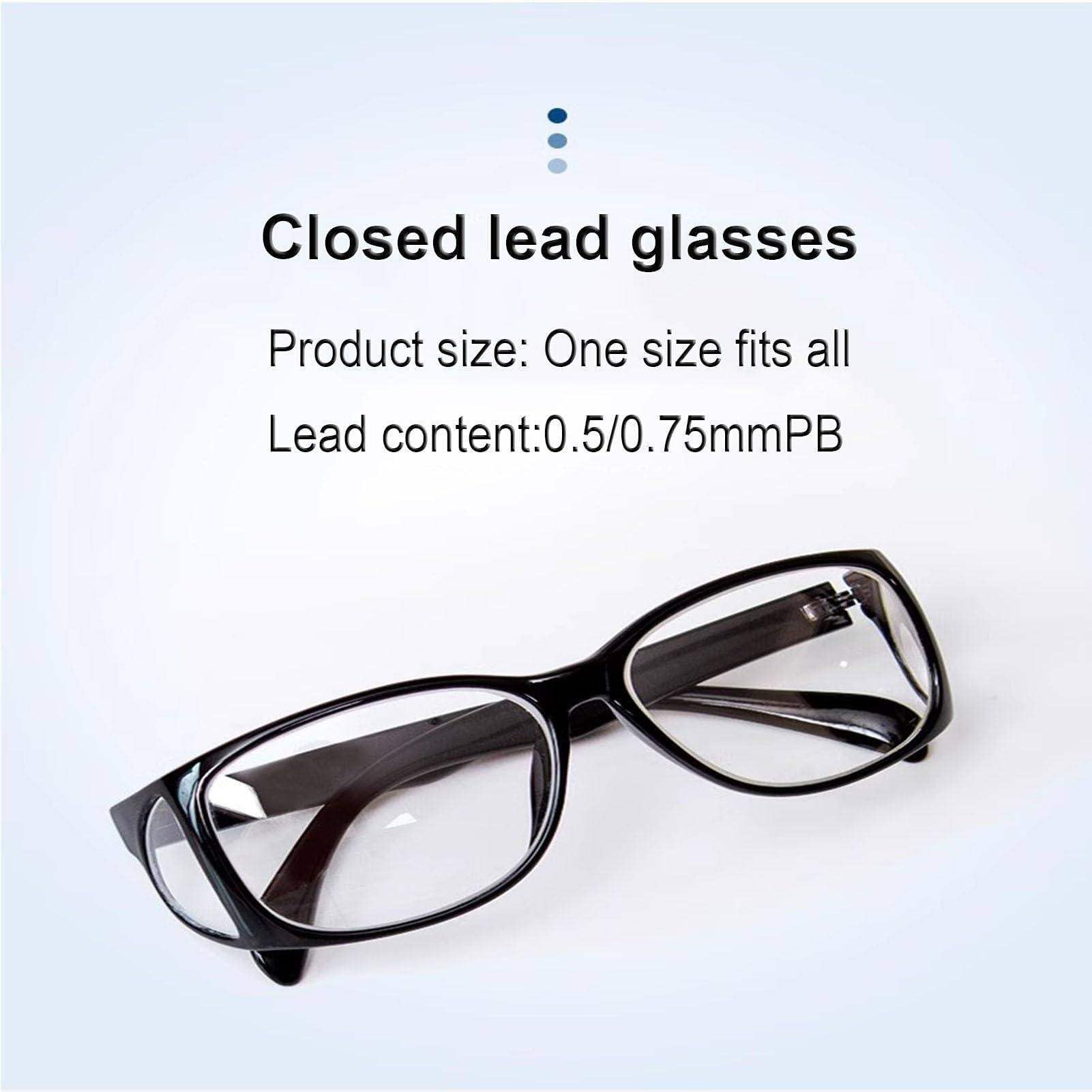 Gafas De Seguridad Para Rayos X (Compatibles Con Sus Propias Gafas), Lentes De Alta Transmitancia De Luz De 0,5/0,75 Mmpb, Con ProteccióN Lateral, Para ExáMenes De Rayos X En Hospitales. 0.75mmpb