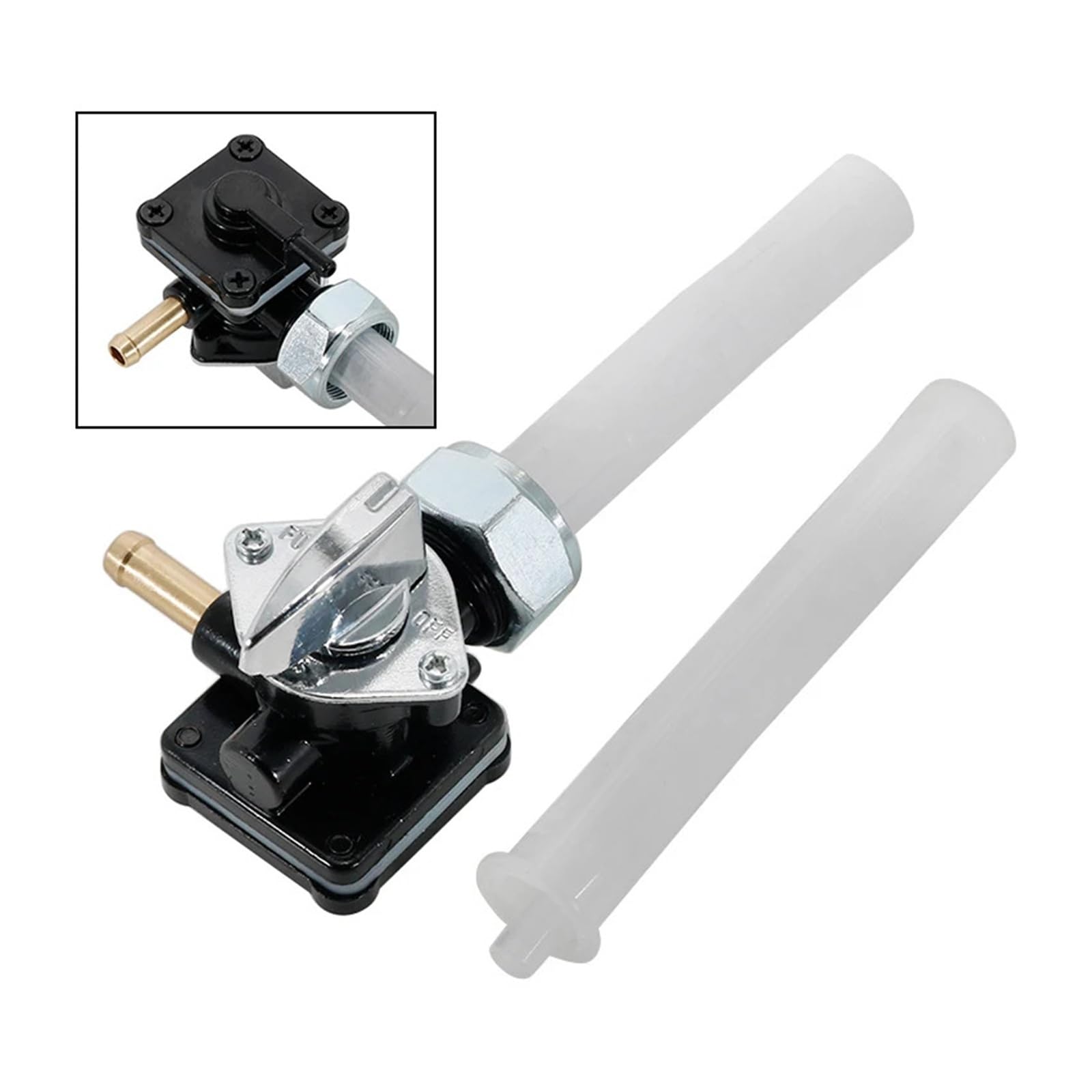 Válvula De Gasolina Válvula de interruptor de tanque de combustible de motocicleta compatible con Harley-Davidson Dyna Convertible FXDS-CONV/Super Glide FXD Grifo de Gasolina
