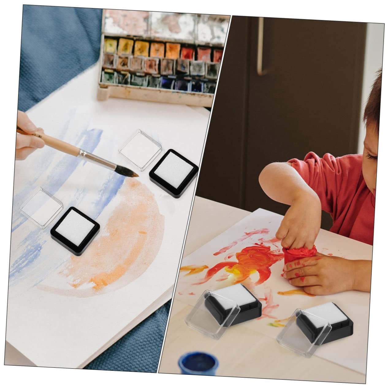 STOBOK 80stücke Stempelkissen Leere Multifunktionale Stempelkissen Für Büro Bastelprojekte Für Scrapbooking Kartenherstellung Papiergestaltung