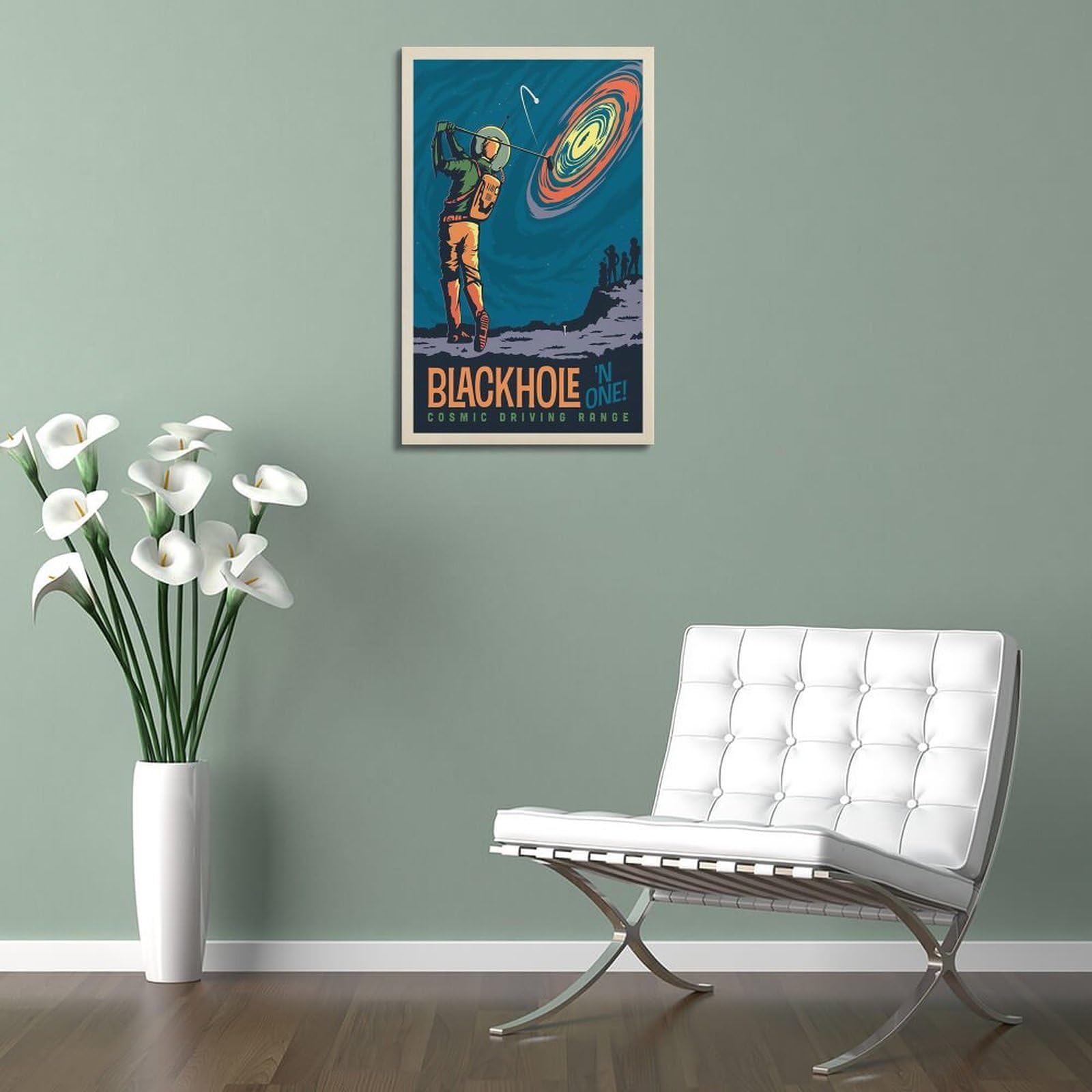 ALTUY Milky Way Vintage Space Poster Dekorative Malerei Leinwand Poster 50 x 75 cm