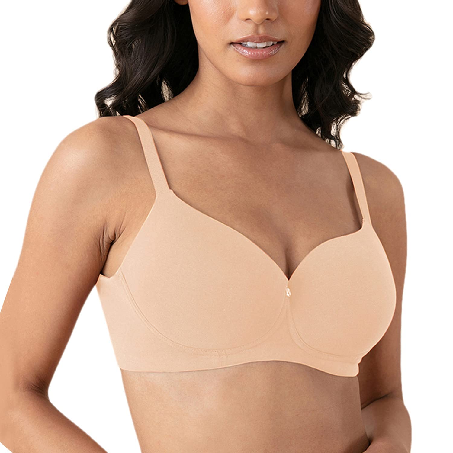 Sponsored Ad - Everyday Padded & Wireless Cotton T-Shirt Bra for Women Daily Use with 3/4th Coverage - NYB094