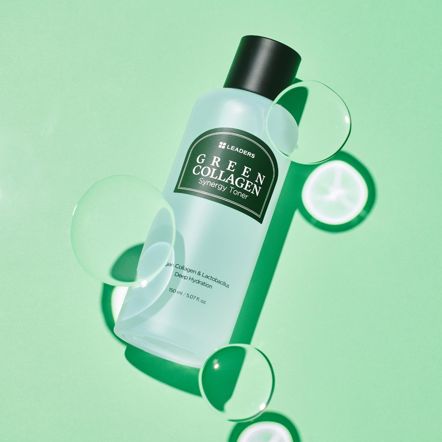 LEADERS Green Collagen Synergy Toner – Hydrating Moisturizing Toner for Enhanced Absorption, Deep Hydration, Refreshed, & Soft Skin – Gentle Plant-Based Formula – 150ml - Image 6