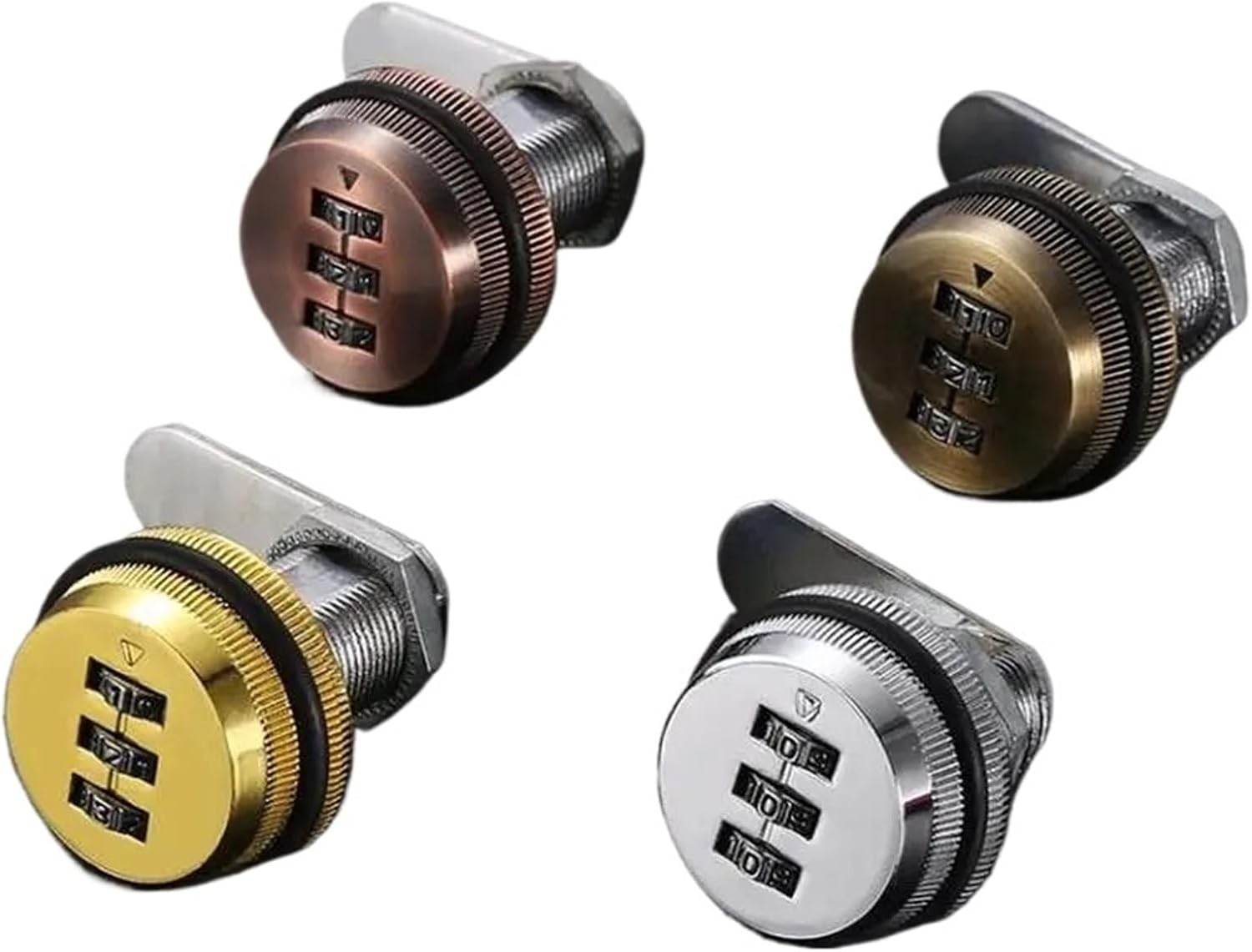 Combinazione di 3 cifre Password BoxLock 20-30mm Smart Cam Codice Lucchetto Lega di Zinco 1 Pz(Green bronze 20mm)