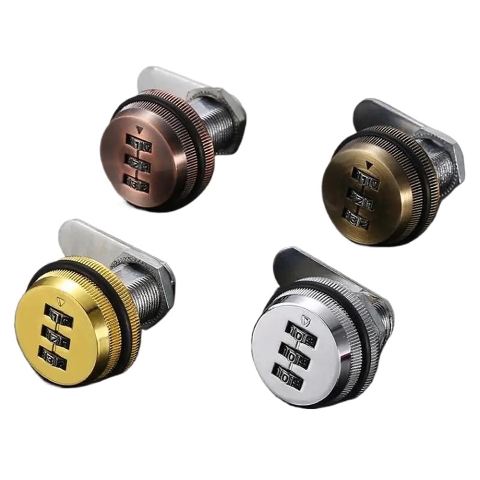 3 Digit Combination Password boxLock 20-30mm Smart Cam Code Lock Zinc Alloy for Mailbox Cinet Door File cinets Wardrobe 1Pcs(Silver 30mm)