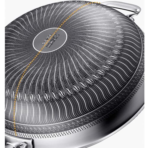 Wok de acero inoxidable 12 pulgadas con tapa miniatura 5