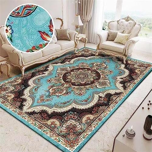 Tapis lavable bleu clair 80x160cm élimine les taches dans la chambre bébé - 2