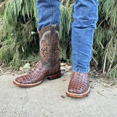 Image of Men's Alex Western Cowboy Boots Square Toe Pull On