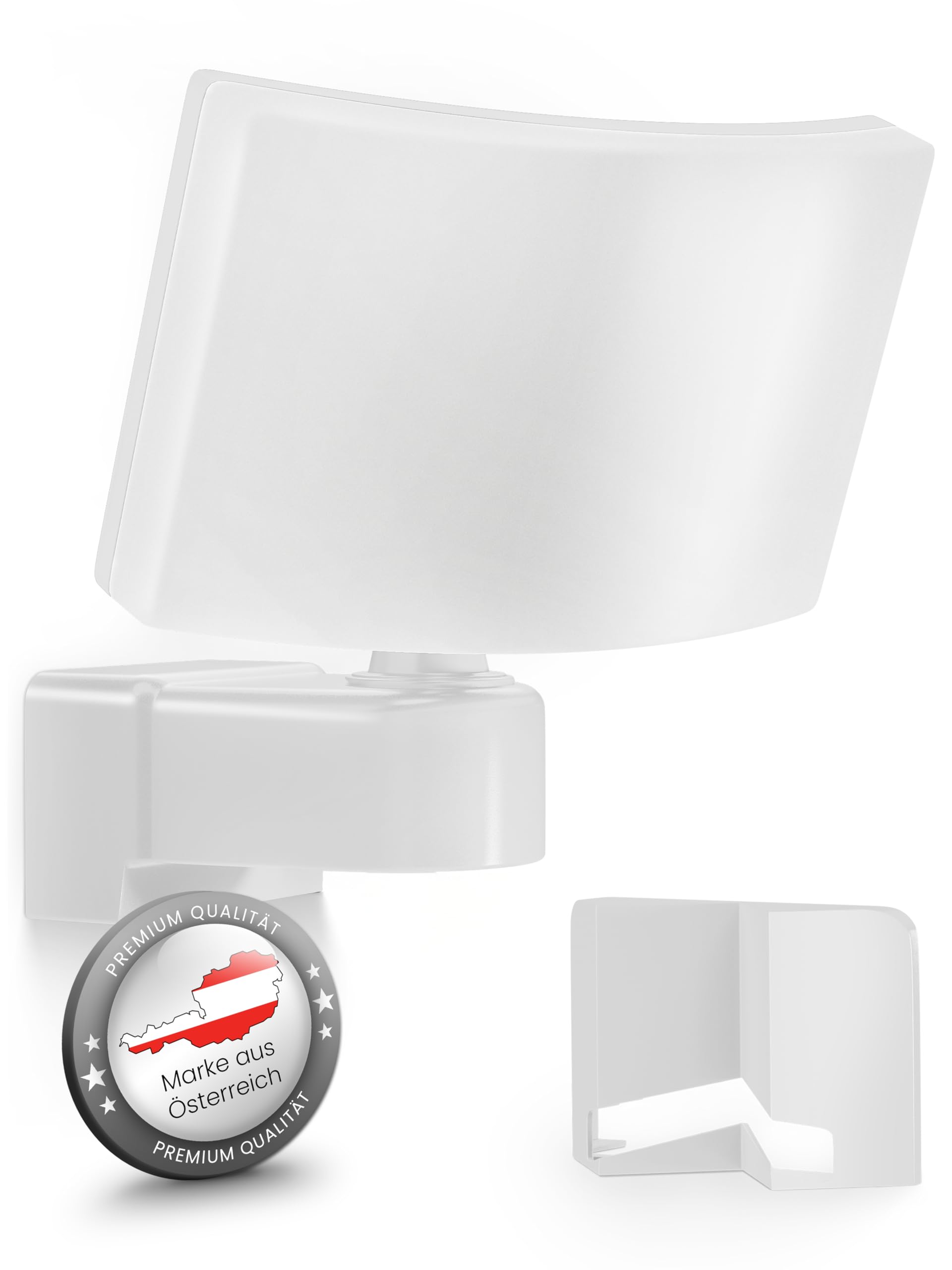 MATO Lumax LED Strahler Wand Außen - 30W Wand Außenleuchte inkl. Eck-Adapter - 3000K warmweiß, IP65 Wetterfest - Aussenlampe, Außenstrahler, Wandstrahler, Wandleuchte