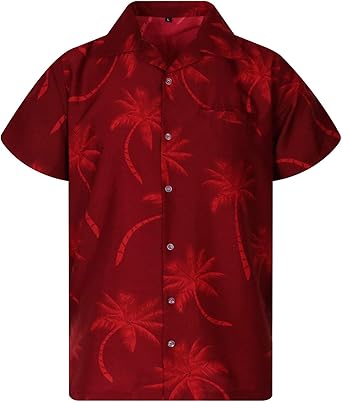 Burgundy hawaiian shirt Clearance