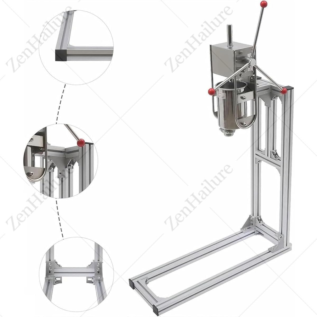 Riempitrice per pasta per churros e ciambelle, riempitrice verticale resistente, riempitrice manuale per pasticceria, in acciaio inossidabile, perfetta per ristoranti e catering