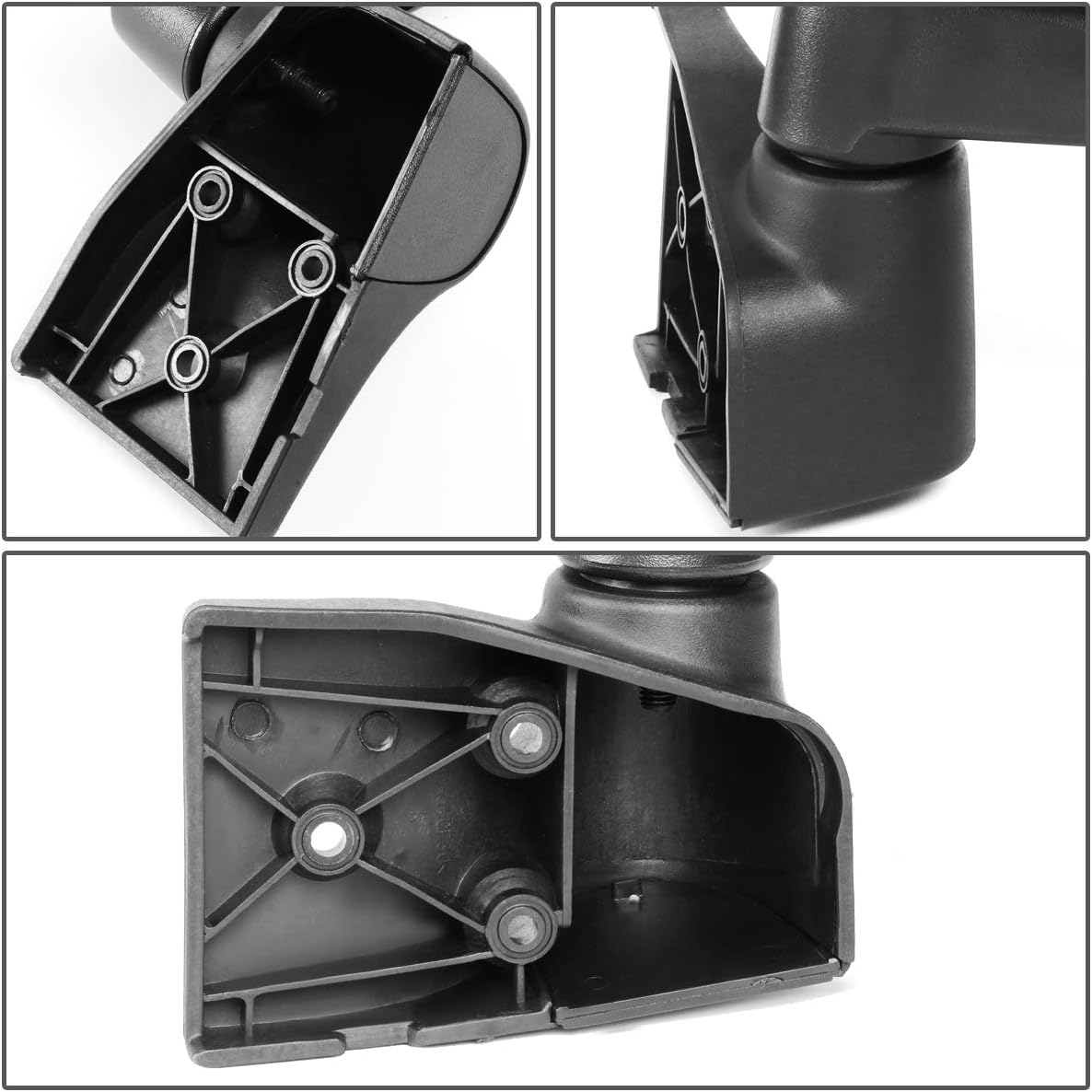 Auto Dynasty CH1321259 Passenger/Right Side Manual Rear View Door Mirror Compatible with Jeep Wrangler TJ 03-06