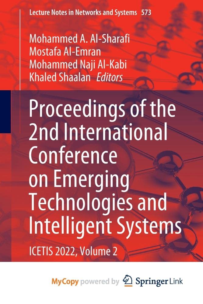 Proceedings of the 2nd International Conference on Emerging Technologies and Intelligent Systems: ICETIS 2022, Volume 2