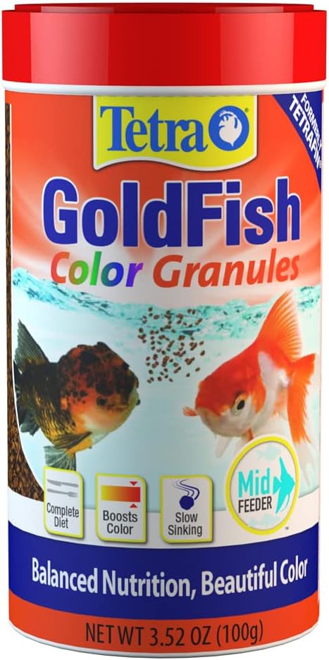 Tetra 16441 TetraColor Goldfish Granules, 3.52-Ounce, 250-Ml