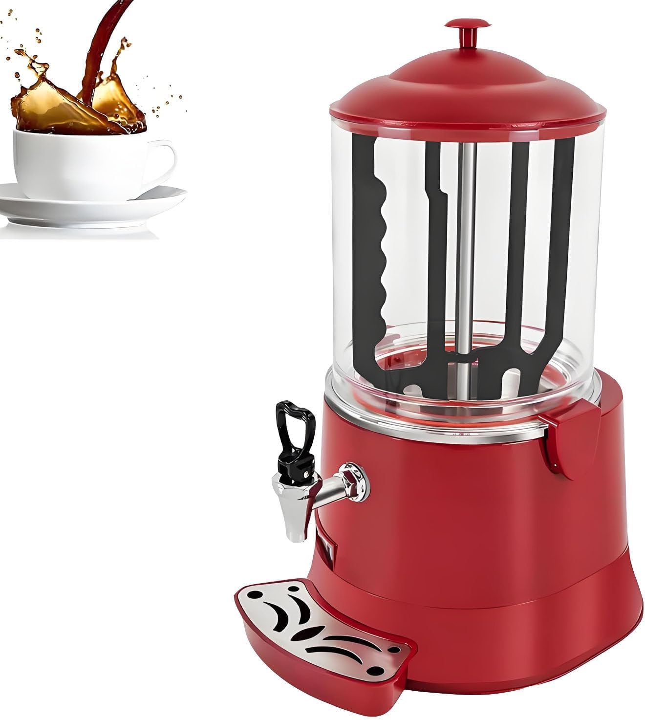 Machine à Fondre Le Chocolat Professionnelle - Chocolatière Chaude avec contrôle de température de 86 à 194 °F, Facile à Nettoyer, Affichage LED, idéale pour Le café (5l)