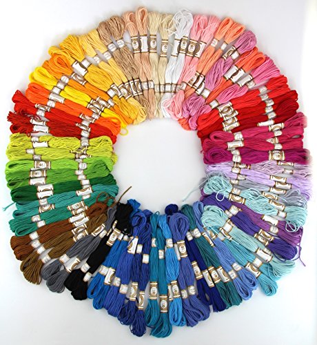 100 Hilos de Algodón de Colores Variados miniatura 2