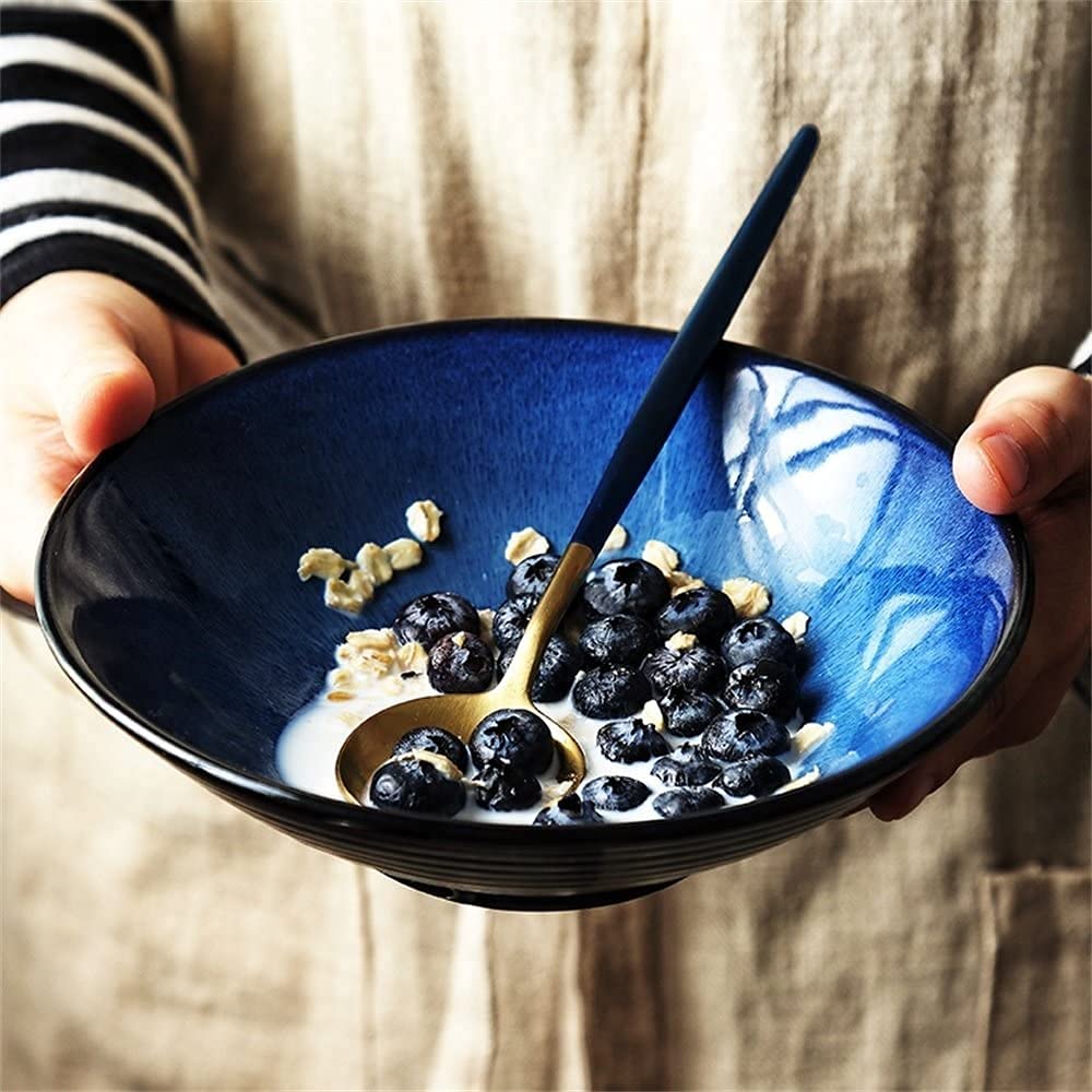 Miski do makaronu sałatka owocowa makaron płatki śniadaniowe miska deserowa zupa ramen makaron miska do mieszania miska do serwowania kreatywna ceramiczna zastawa stołowa piekarnik nadaje