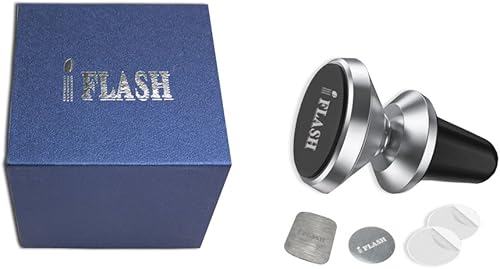 Miniatura 2 de IFLASH Soporte magnético, soporte magnético universal de ventilación para automóvil, rotación de 360 grados para visión multiángulo, soporte de