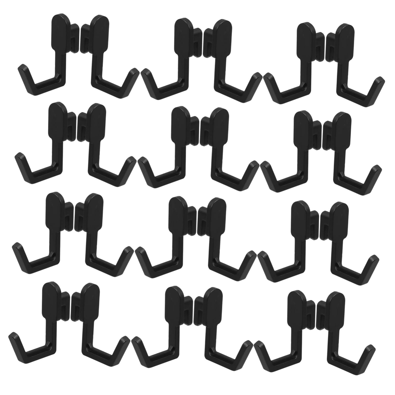 STOBAZA Versatile Storage: 40pcs j Hooks for Pegboard Metal Hooks Clips for Kitchenware Garments Books and
