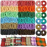 UCDRMA Loom Loops Refill for Potholder Weaving Loom Kit, 576PCS in 12 Morandi Colors Weaving Loom Refill Loops for 7in Loom to Make 16 Potholders, Stretchy Pot Holder Loop Nylon Craft Bands Set