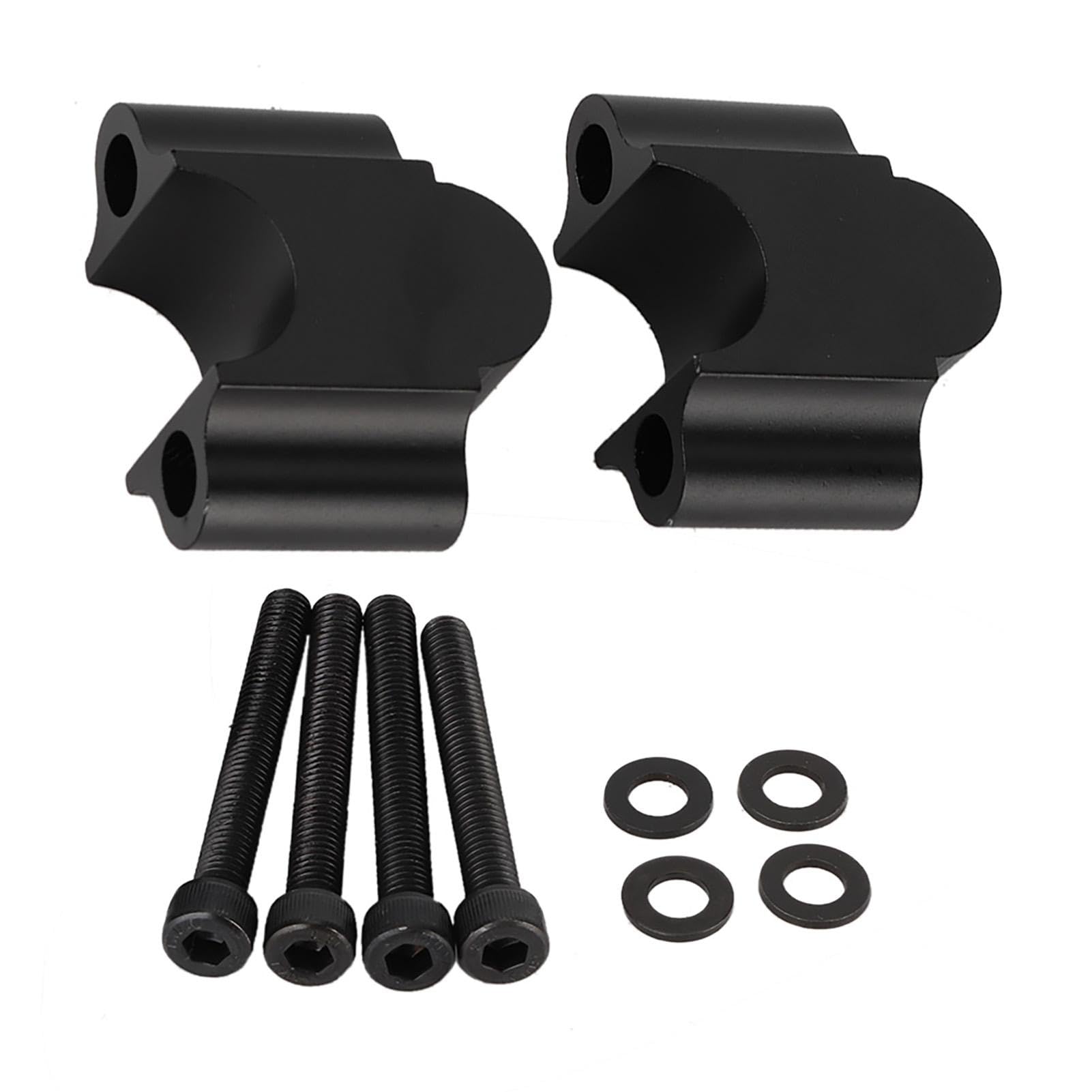 VOBOR Motorcycle Handlebar Riser, Riser 7/8'' 22 millimetri, Alluminio, Compatibile con KAWASAKI Vittoria (Colore: Black)