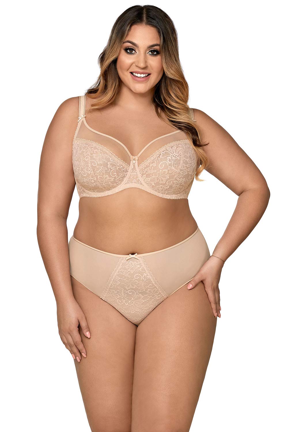 Ava 1396 Élégant Soutien-Gorge Non-Rembourré Broderies – Fabriqué en UE