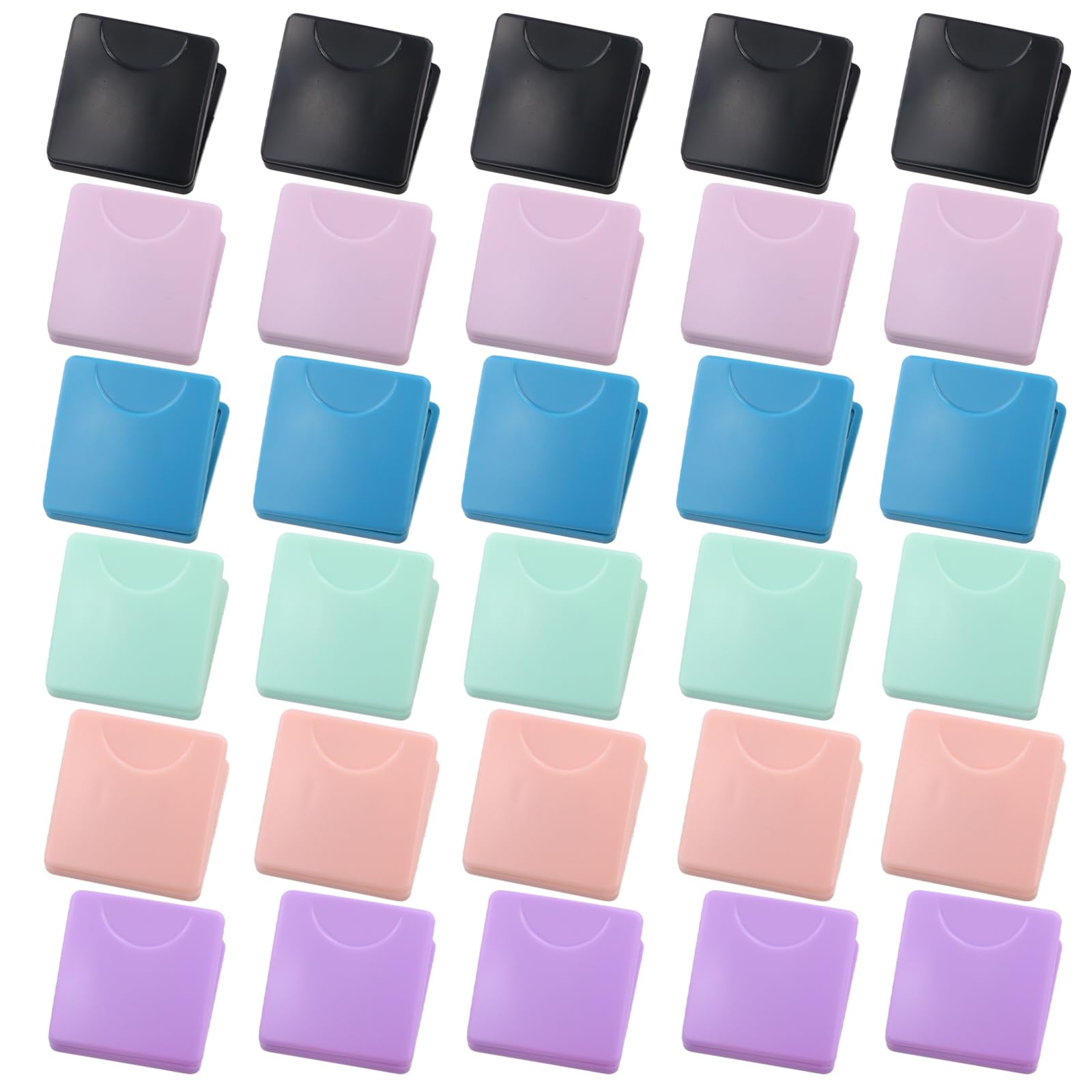 30 Pcs Coloured Magnetic Clips, Fridge Magnetic Clips, Mini Picture Clip for Kids and Adults, Strong Whiteboard Magnets, Refrigerator Notice Board Wall Magnetic Memo Note Clip