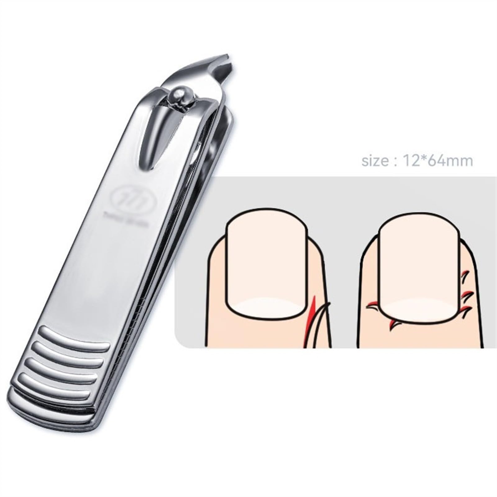 Zestaw do manicure, 6-częściowy zestaw do manicure podróżnego, zestaw obcinaczy do paznokci ze stali nierdzewnej, zestaw do manicure i pedicure, osobiste narzędzia do pielęgnacji paznokci z brązowym