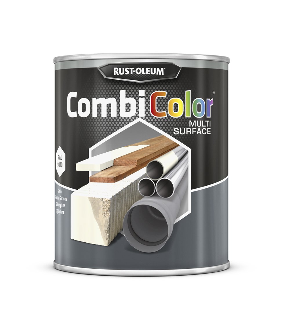 RUST-OLEUM 7394MS.0.75 Combicolor Multi-Surface, One Paint, Many Surfaces, Satin white-RAL 9010 — image 1