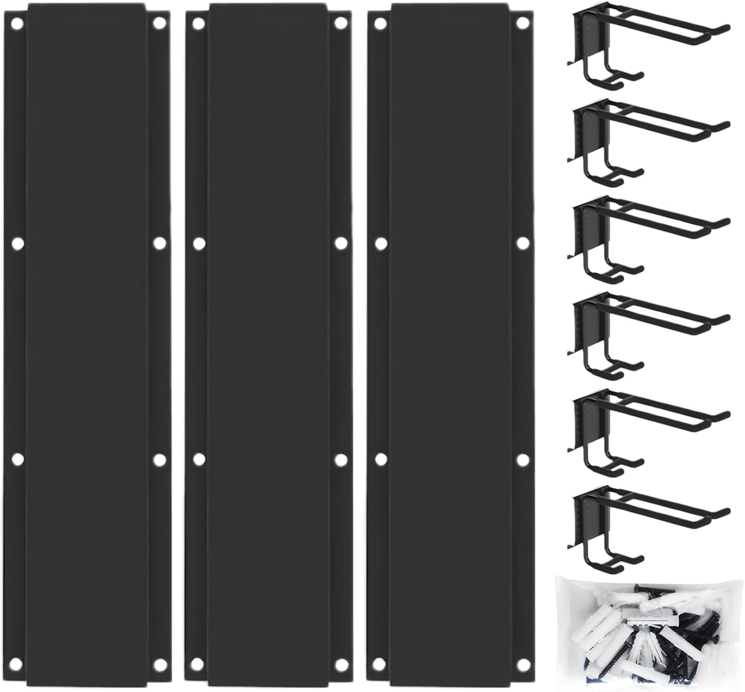 ガレージフック | 6点 多目的 頑丈 ラック | ガレージ 壁 工具 フック 自転車 ハンガー,地下室 ワークショップ 物置 庭