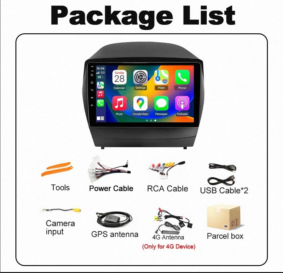 Radio coche 2 DIN para viajar en tu Hyundai IX35 con música por Bluetooth y manos libres 7