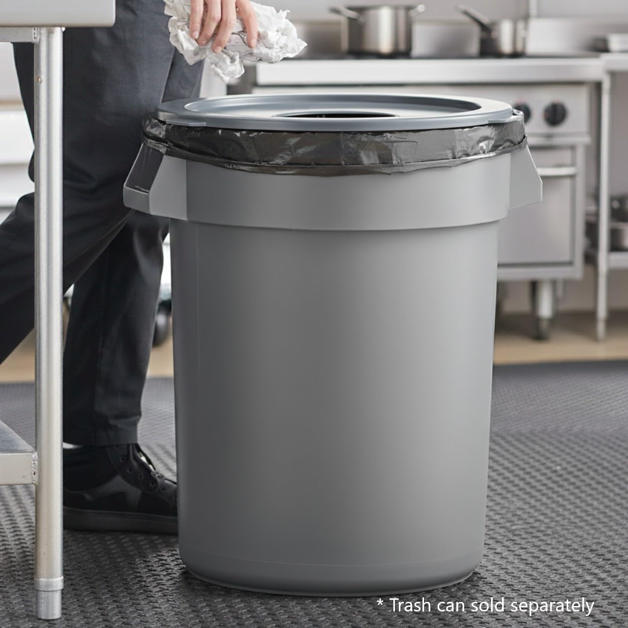 ROUND TRASH CAN DOUBLE SIDED TISSUE CASE Tissue Box Cover With