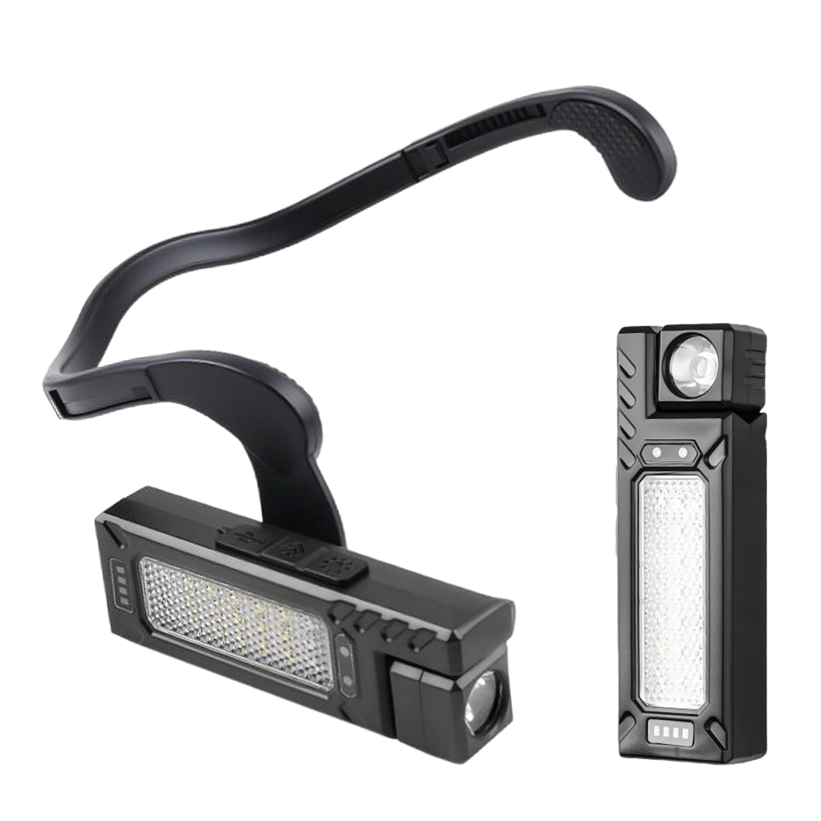 Linterna frontal de senderismo LED recargable para camping y lectura 8