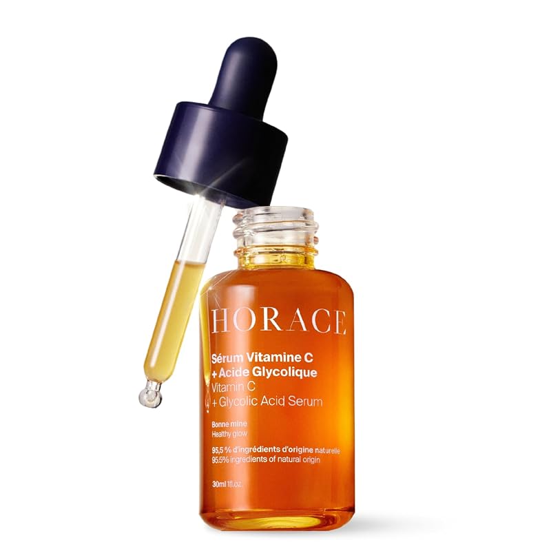 Sérum facial HORACE com Vitamina C e Ácido Glicólico, sem fragrância, 30 mL