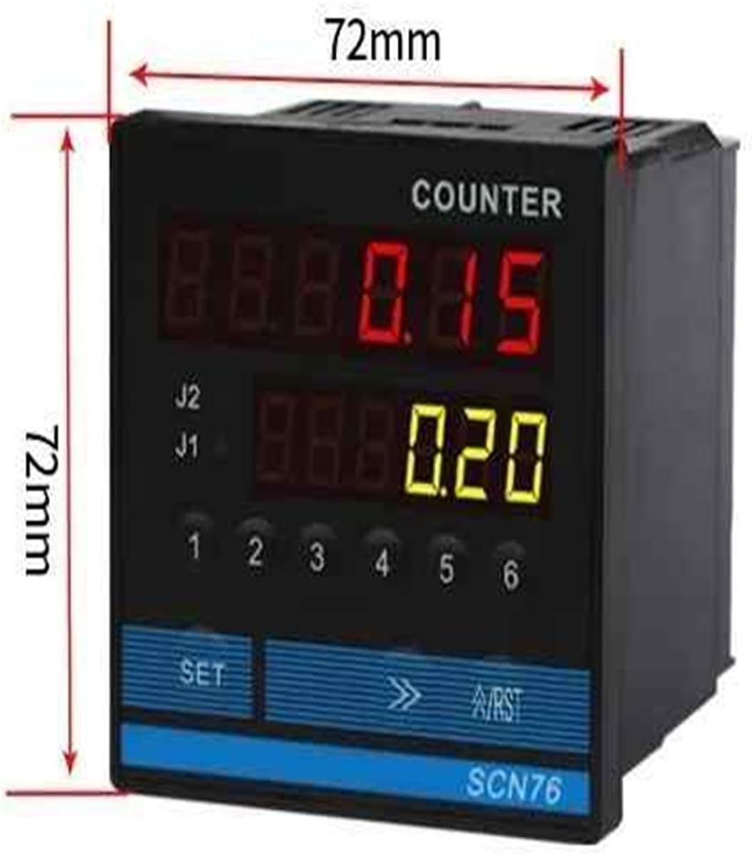 SCN76 Digital Counter Dimensions