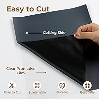 Vista 2 de HTVRONT Vinilo de transferencia de calor, 18 paquetes de vinilo para planchar para camisetas, 12 x 10 pulgadas, vinilo HTV fácil de cortar