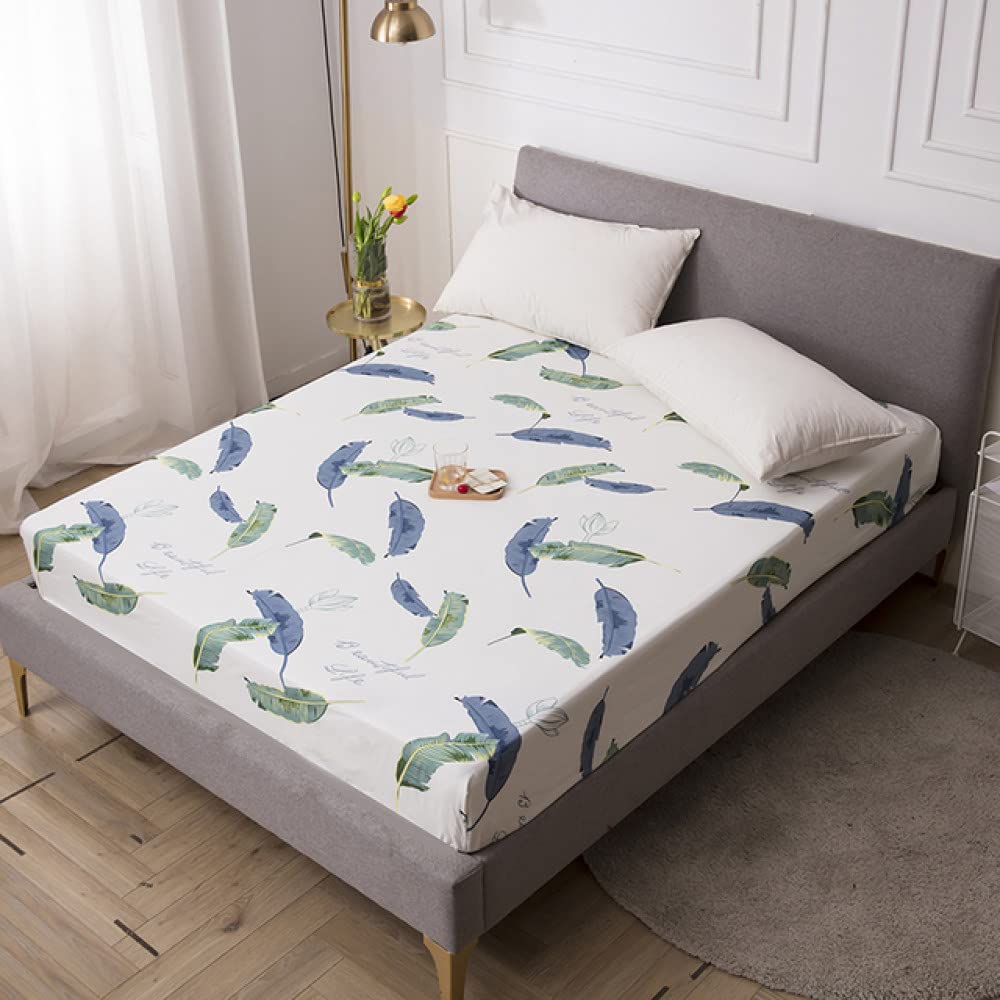 Drap-housse de lit polyester housse de matelas 4 coins élastiques C1