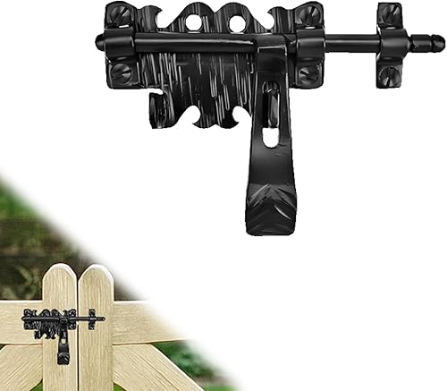 Miniatura 8 de Paquete de 4 pernos de barril universales de hierro forjado a mano de 9 pulgadas  Serie Hacienda de Borderland Rustic Hardware  Acabado negro  para