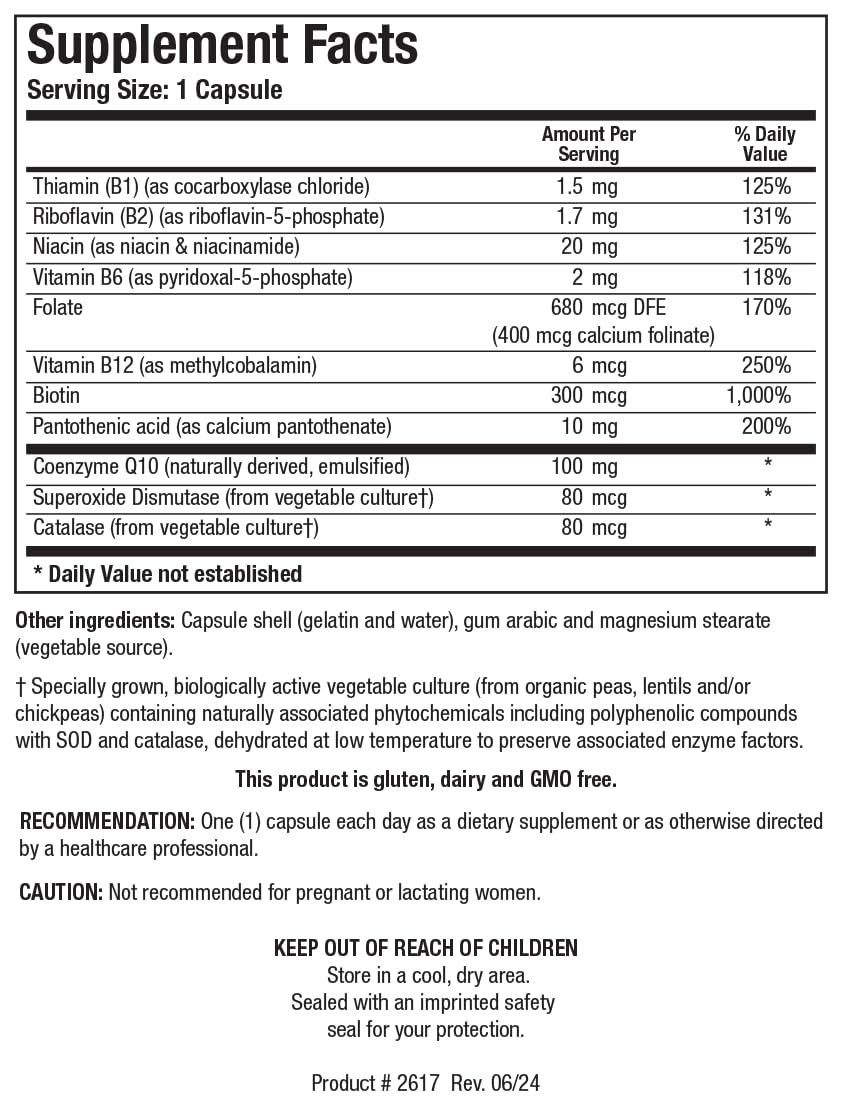 BIOTICS RESEARCH Coq-Zyme 100 Plus CoQ10 100mg, Vitamin B Complex 90 Caps — Amazon image 4
