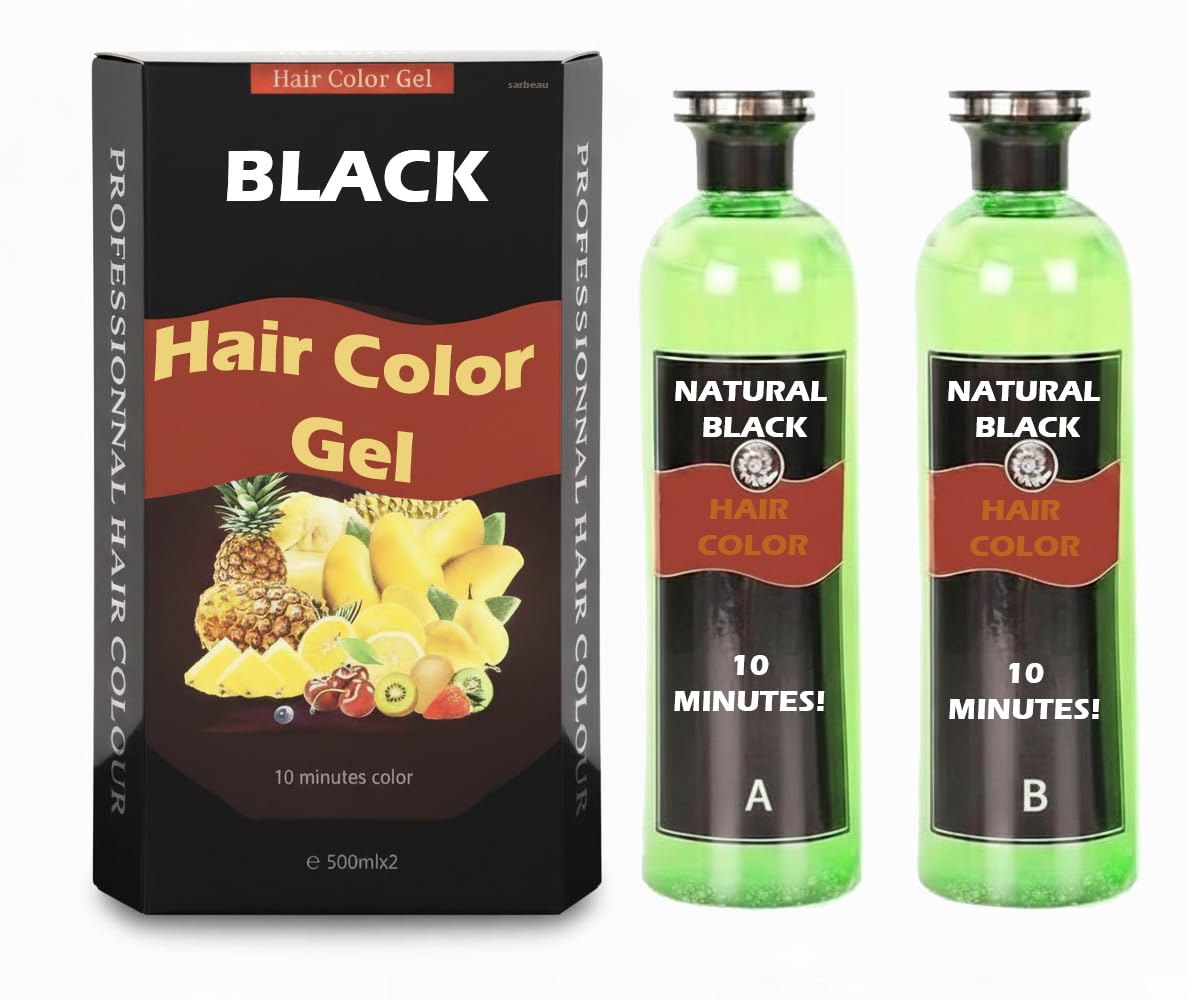 Fruit Vinegar Hair Dye Color for Both Men, Women, Natural & Ammonia Free Color Dye (Black) 1000 ml-image-33
