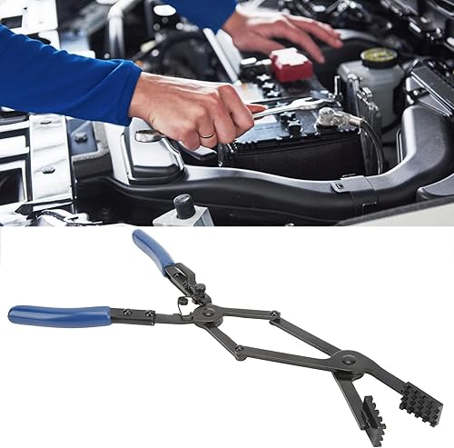 Miniatura 9 de Pinza de manguera 35 abrazaderas de manguera de largo alcance dobladas Alicates Agarre cómodo Herramienta de reparación automática universal