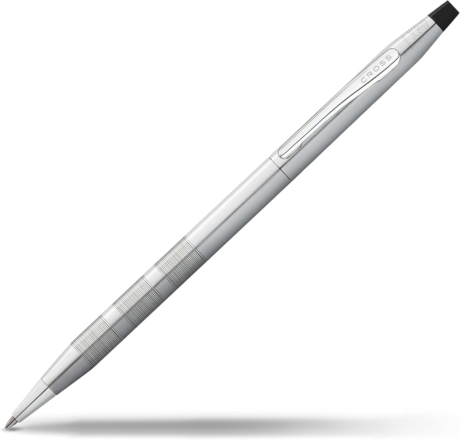 Cross Classic Century Refillable Ballpoint Pen Presented in a Luxury Gift Box – Medium Point, Black Ink, Brushed Chrome
