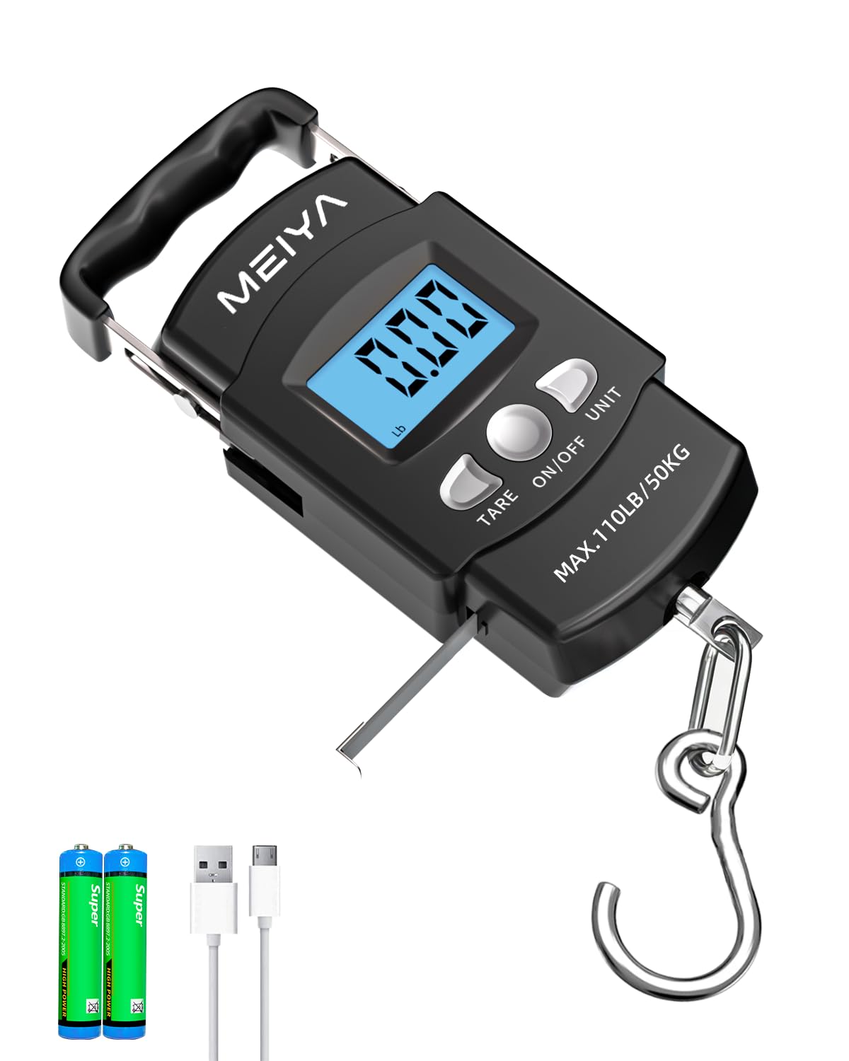 Digital Fish Scale - 110lb, Travel Luggage Scale -8